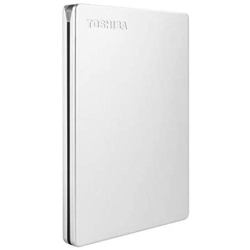 Toshiba Canvio Slim 1TB Portable External Hard Drive USB 3.0, Silver (HDTD310XS3DA)