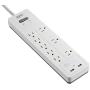 APC Power Strip Surge Protector with USB Charging Ports, PH8U2W, 2160 Joules, 8 Outlets, White