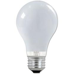 Satco S2408 72 Watt (100 Watt) 1490 Lumens A19 Halogen Warm White 3000K Soft White Light Bulb, 2-Pack