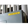 Brady Authentic (M21-250-595-YL) All-Weather Vinyl Label for Indoor/Outdoor Identification, Laboratory and Equipment Labeling, Black on Yellow material - Designed for BMP21-PLUS and BMP21-LAB Label Printers, .25'' Width, 21 Length