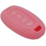 WEIBISS 2pcs 4 Buttons Key Fob Cover Case Protector Shell Remote Jacket Keyless Entry Holder Bag for Hyundai Kona Azera Grandeur IG, Black Pink