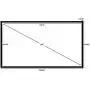 STR-169120 Silver Ticket 120'' Diagonal 16:9 4K Ultra HD Ready HDTV (6 Piece Fixed Frame) Projector Screen White Material