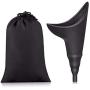 WeTest Portable Female Urination Device with Drawstring Bags -Silicone Funnel Urine Cups for Women Standing Up to Pee,Black, LJ-JSL-112607, LJ-JSL-112607, LJ-JSL-112607, LJ-JSL-112607