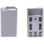 NADAMOO Time Cards Rack Retractable Time Card Holder with 10-Pocket,Plastic Wall Mounted Cards Holder Compatible with Time Card Machine Attendance Recorder Punch Clock for Office, Gray