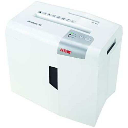 HSM X5 Shredstar 5-Sheet, Cross-Cut, 4.8 gal Capacity Paper Shredder with Separate CD Slot, White