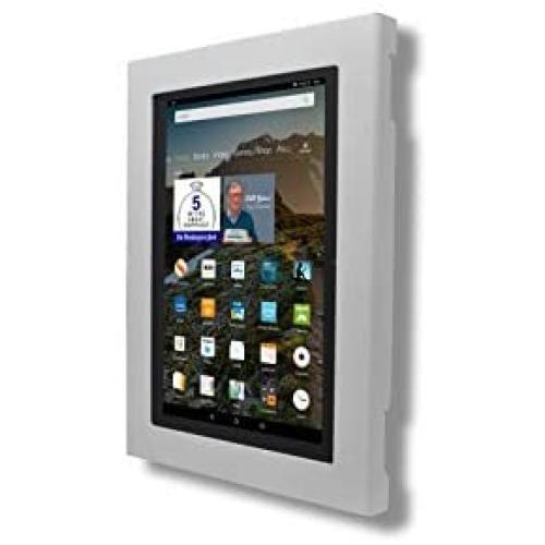 TABcare Locking Security Metal Case for Amazon Fire HD 10 2015/2017 Used as Kiosk, POS, Store, Show Display (White, VESA & Wall Mount)