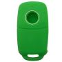 Key Fob Cover Case Jacket Silicone Keyless Remote Protector Skin Holder Fit for VW Volkswagen Jetta Passat Golf Beetle Rabbit GTI CC EOS (Green)