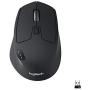 Logitech M720 Wireless Triathlon Mouse with Bluetooth for PC with Hyper-Fast Scrolling and USB Unifying Receiver for Computer and Laptop - Black
