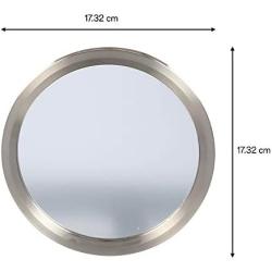Command Bath Mirror, Satin Nickel, 1-Mirror, 2-Sets of Medium Water-Resistant Strips (BATH35-SN-ES), Organize Damage-Free
