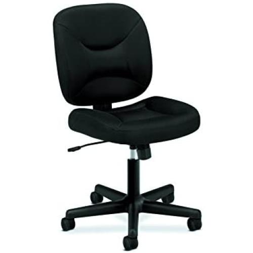 HON ValuTask Low Back Task Chair - Mesh Computer Chair for Office Desk, Black (HVL210)