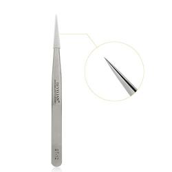BEYELIAN Beauty Eyelash Exetensions Tweezers Fine Precision Tip Straight Head Eyebrow Hair Extension Tool Lash Application Accessory (#ST-12)