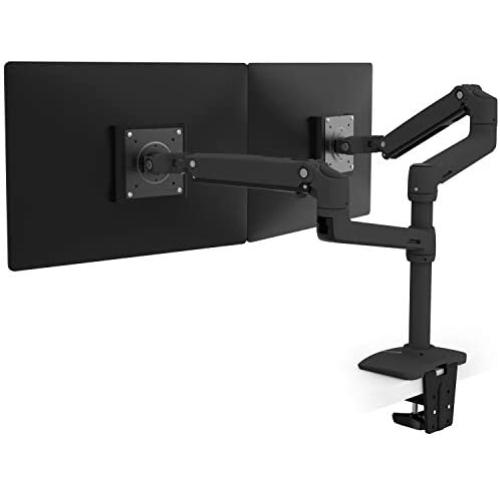 Ergotron LX Stacking Dual Monitor Arm, 13-Inch Pole, Matte Black