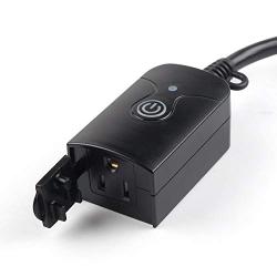 HBN Outdoor Indoor Wireless Remote Control 3-Prong Outlet Weatherproof Heavy Duty 15 A Compact 1 Remote 3 Outlets with Remote 6-inch Cord 100ft Range ETL Listed (Battery Included)