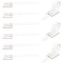 Wire Management Clips with Screw Hole (50 Pack) Adjustable Zip Ties，self Adhesive Nylon Cable Traps (White)