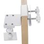 Wasserstein Gutter Mount Compatible with Ring, Arlo, Blink, Reolink Cams & Compatible Solar Panels (1 Pack, White)