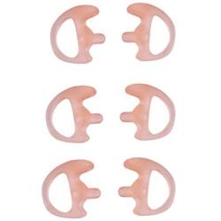 KS K-STORM Two Way Radio Ear Mold Replacement Soft Silicone Ear Insert for Acoustic Coil Tube Earpiece (Carnation, 3 Pair Large,Medium,Small)