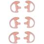 KS K-STORM Two Way Radio Ear Mold Replacement Soft Silicone Ear Insert for Acoustic Coil Tube Earpiece (Carnation, 3 Pair Large,Medium,Small)