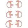 KS K-STORM Two Way Radio Ear Mold Replacement Soft Silicone Ear Insert for Acoustic Coil Tube Earpiece (Carnation, 3 Pair Large,Medium,Small)