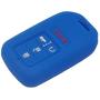 LemSa 2pcs Silicone 5 Buttons Smart Key Fob Cover Remote Keyless Entry Bag Compatible with Honda Civic Accord Pilot CR-V Pilot EX EX-L 2019 2018 2017 2016 2015 A2C81642600, Black/Blue