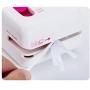 Mini Electric Shredder Portable Paper Shredder,Compact 3 in 1 Shredder,Security Stamp for Personal Identity,Electric Letter Opener,Home Office Desktop Stationery(White)