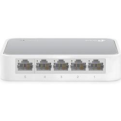 TP-Link 5 Port 10/100 Mbps Fast Ethernet Switch | Desktop Ethernet Splitter | Ethernet Hub | Plug & Play | Fanless Quiet | Desktop Design | Green Technology | Unmanaged (TL-SF1005D),White