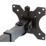Gladiator Joe Heavy Duty Dual/Two Desktop Monitor Mount/arm VESA Compatible | Fully Adjustable articulating arm | Supports Heavy Monitors | 13 to 32 inch | 17.6 lb Each arm | Black Steel