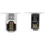 Telephone Cord Detangler, Traodin Male to Female 2 Pcs 360 Degree Rotating Landline Cable, Anti-Tangle Phone Cable Used Home or Office(360°RJ9 4P4C Black Long)