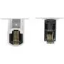 Telephone Cord Detangler, Traodin Male to Female 2 Pcs 360 Degree Rotating Landline Cable, Anti-Tangle Phone Cable Used Home or Office(360°RJ9 4P4C Black Short)