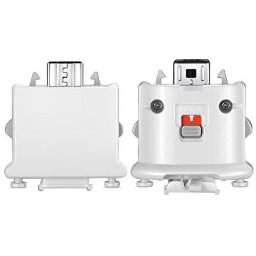 NC Wii Motion Plus Adapter Sensor Accelerator for Nintendo Remote Controller (White 2 Pieces/Set)