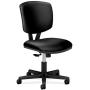 HON Volt Leather Task Chair - Computer Chair for Office Desk, Black (H5703)