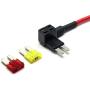Uriveusa 12V Car Add-A-Circuit Fuse TAP Adapter Fuse Holder with 10A, 20A Fuse [Upgraded Fuses] - (2 Pack) (Micro2 Fuse)