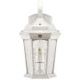 Euri Lighting EFL-140W-MD Flame Lantern Water Glass, with Integrated Security Light (3000K), Photocell and Motion-Sensor (Dusk-to-Dawn), White Housing