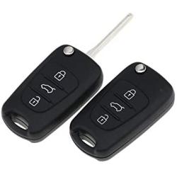 2Pcs/Set 3 Buttons Remote Key Fob Shell Cases With 2 Switch Compatible With Hyundai I30 I20 Elantra