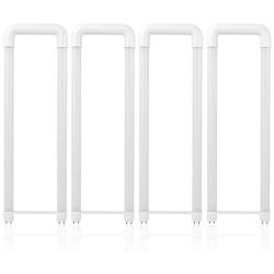 Hyperikon U Bent T8 T10 T12 LED Tube, 2x2 Foot, 40W=18W, Frosted Lens, UL, Daylight White, 4 Pack