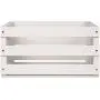 Crosley AC1004A-WH Record Storage Crate Holds up to 75 Albums, White Crosley AC1004A-WH Record Storage Crate Holds up to 75 Albums, White