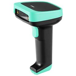 Deli Wireless Barcode Scanner, 328 ft Transmission Range, 2000mAh Battery, Automatic 1D Barcode Reader Support Windows/Mac/Linux/iOS/Android System