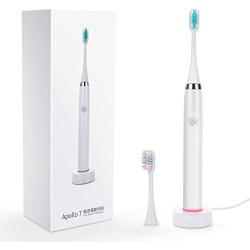 Luvan Sonic Electric Toothbrush for Adults with 5 Modes, Wireless Rechargeable, Immersion Level Waterproof, Aviation Metal Material, Intelligent Timing, 2 Toothbrush Heads