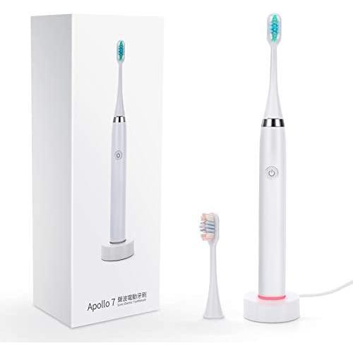 Luvan Sonic Electric Toothbrush for Adults with 5 Modes, Wireless Rechargeable, Immersion Level Waterproof, Aviation Metal Material, Intelligent Timing, 2 Toothbrush Heads