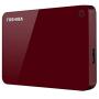 Toshiba (HDTC920XR3AA) Canvio Advance 2TB Portable External Hard Drive USB 3.0, Red