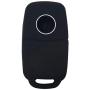 LemSa 2Pcs 3 Buttons Silicone Flip Key Fob Cover Case Protector Holder for VW Volkswagen Jetta GTI Passat Golf Tiguan Touareg Beetle, Black