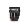 GAMA Electronics Mini 3 Position Double Pole Momentary On-Off-Momentary On Rocker Switch DPDT