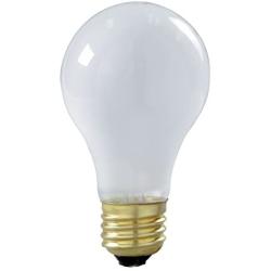6 Pack Satco S3928 75 Watt Shatterproof Safety Coated Rough Service Light Bulbs