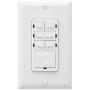 ENERLITES 4-Hour Countdown Timer Switch, 5-10-30-60 Min, 2-4 Hour, For Bathroom Fans, Heaters, Lights, LED Indicator, 120VAC 800W, No Neutral Wire Required, UL Listed, HET06-J-W, White