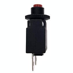 Yoiilnz 2Pcs 125-250VAC 32VDC Push Button Circuit Breaker 3Amp Thermal Overload Protector Manual Reset Thermal Circuit Breaker 3A Fuse