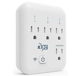 KMC 4 Outlet WiFi Smart Plug with Energy Monitoring Smart Outlet, Remote Control Wall Surge Protector, No Hub Required, Compatible with Alexa/Google Home/IFTTT