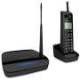 EnGenius FreeStyl 2, Long range, Expandable up to (9) Handsets, 900 MHz, Scalable Cordless Phone with 2-way Radio for Broadcast or Intercom, Coverage up to 100,000 sq ft