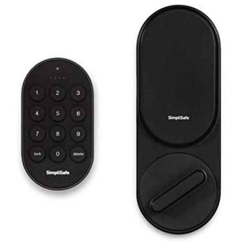 SimpliSafe Smartlock (Black) - Compatible with SimpliSafe Home Security System (New Gen)