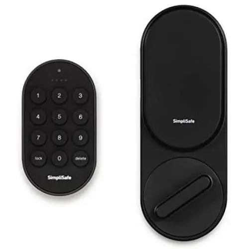 SimpliSafe Smartlock (Black) - Compatible with SimpliSafe Home Security System (New Gen)