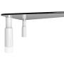 Mount Plus STB101 22.5 Inch Wide Tempered Glass Monitor Riser Desktop Stand Height Adjustable Table Top for Flat Screen LCD LED TV, Laptop, Notebook, Display (2 Pack)
