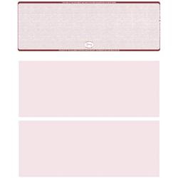 Blank High Security Top Computer Checks, 250 Burgundy Checks